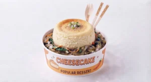 Slice of cheesecake