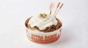 Cup of extra ranch dressing