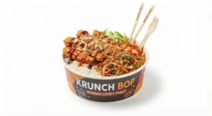 Krunch Bop bowl with Korean-style chicken katsu