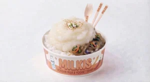 Bottle of Milkis Korean soft drink