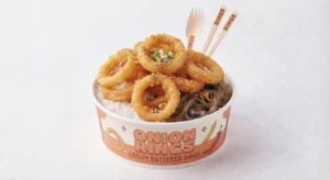 Crispy fried onion rings