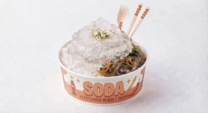 Cup of soda with ice